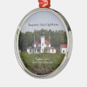 Vuurtoren van framboseeiland metalen ornament (Links)
