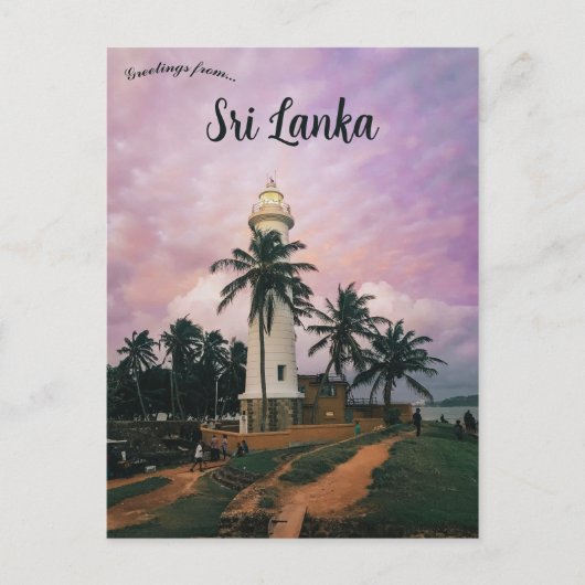 vuurtoren van Galle in Sri Lanka Briefkaart (Voorkant)