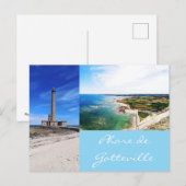 Vuurtoren van Gatteville Normandie Frankrijk Briefkaart (Voorkant / Achterkant)