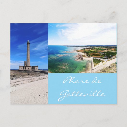 Vuurtoren van Gatteville Normandie Frankrijk Briefkaart (Voorkant)
