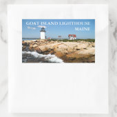 Vuurtoren van geiteneiland, Maine-Stickers Rechthoekige Sticker (Tas)