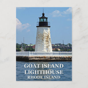 Vuurtoren van Goat Island, Briefkaart van Rhode Is