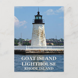 Vuurtoren van Goat Island, Briefkaart van Rhode Is