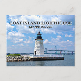 Vuurtoren van Goat Island, Briefkaart van Rhode Is