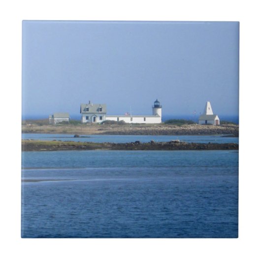Vuurtoren van Goat Island Tegeltje (Voorkant)