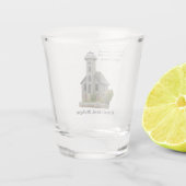 vuurtoren van Grand Island East Channel Shot Glas (Achterkant)