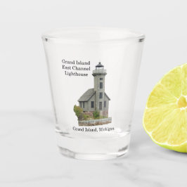 vuurtoren van Grand Island East Channel Shot Glas