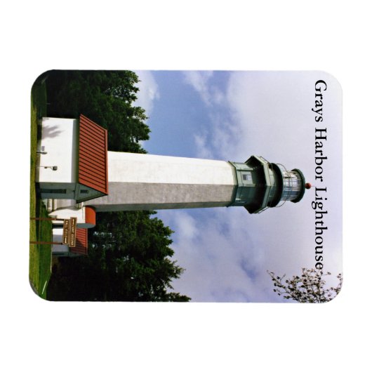 Vuurtoren van Grays Harbor, Washington Magnet Magneet (Horizontaal)