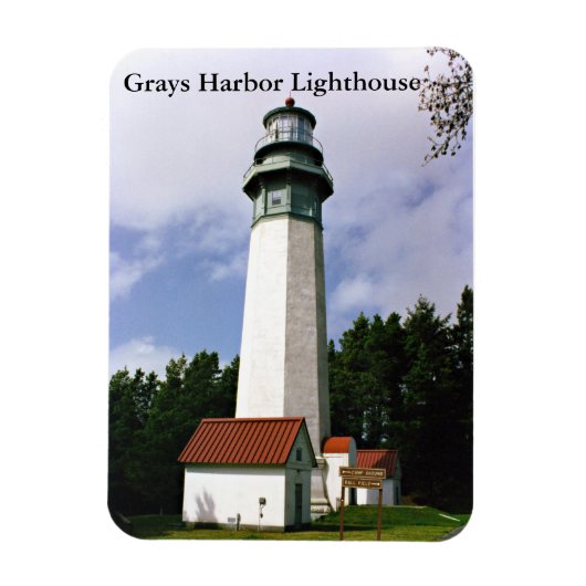 Vuurtoren van Grays Harbor, Washington Magnet Magneet (Verticaal)