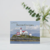 Vuurtoren van Green Island in British Columbia Briefkaart (Staand voorkant)