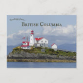 Vuurtoren van Green Island in British Columbia Briefkaart (Voorkant)