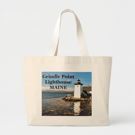 vuurtoren van Grindle Point, Maine Canvas tas (Voorkant)