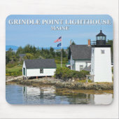 vuurtoren van Grindle Point, Maine Mousepad Muismat (Voorkant)