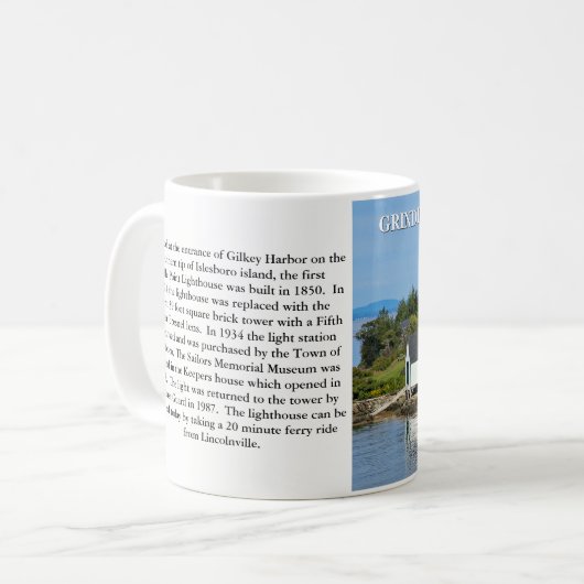 vuurtoren van Grindle Point, Mok van Maine (Voorkant links)