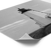 vuurtoren van gurnet saquish duxbury ma . poster (Hoek)