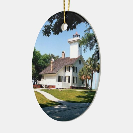 vuurtoren van Haig Point Keramisch Ornament (Links)