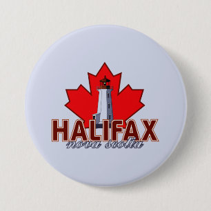 vuurtoren van Halifax Ronde Button 7,6 Cm