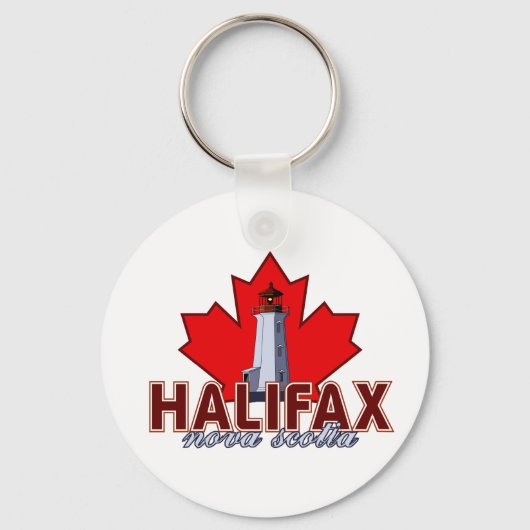 vuurtoren van Halifax Sleutelhanger (Voorkant)
