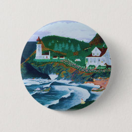vuurtoren van Heceta Ronde Button 5,7 Cm