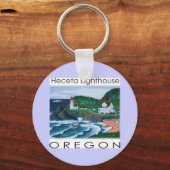 vuurtoren van Heceta Sleutelhanger (Voorkant)
