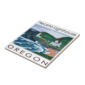 vuurtoren van Heceta Tegeltje (Zijkant)