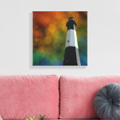 vuurtoren van het eiland tybee canvas afdruk (Insitu (Woonkamer))