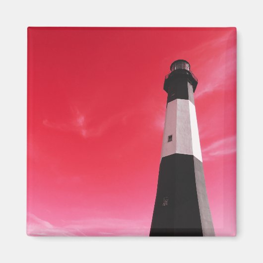 vuurtoren van het eiland tybee magneet (Voorkant)