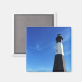 vuurtoren van het eiland tybee magneet (Voorkant / Achterkant)