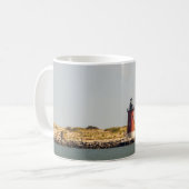 vuurtoren van het Eind van het Breakwater van Dela Koffiemok (Voorkant links)