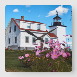 vuurtoren van het fort, klok van het Maine Square