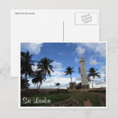 vuurtoren van het gaffel briefkaart (Voorkant / Achterkant)