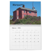 vuurtoren van het Michigan Upper Peninsula Kalender (Feb 2026)