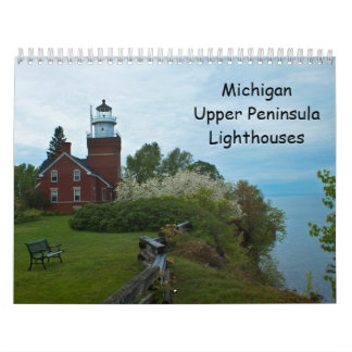 vuurtoren van het Michigan Upper Peninsula Kalender