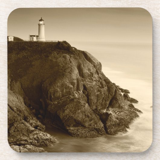 vuurtoren van het noorden | Fort Canby State Park, Onderzetter (Voorkant)