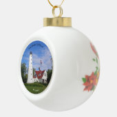 vuurtoren van het Noordpunt Keramische Bal Ornament (Rechts)