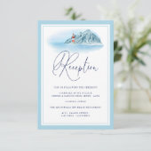 Vuurtoren van het Ocean Mountain Light Blue Recept Informatiekaartje (Staand voorkant)