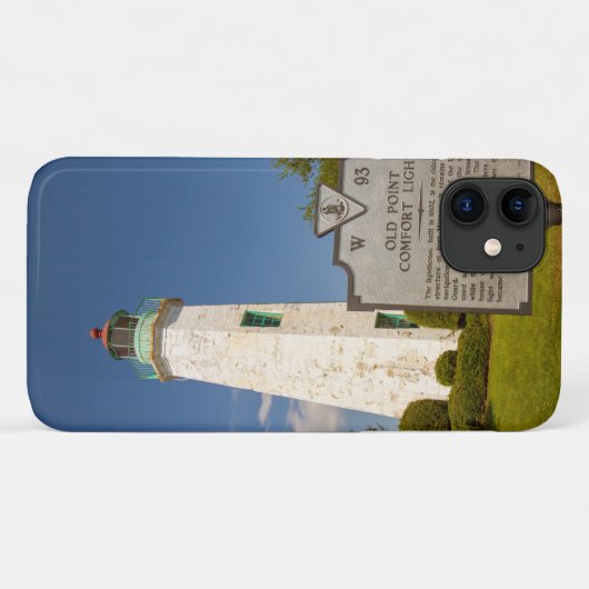 Vuurtoren van het Oude Punt Comfort Case-Mate iPhone Case (Achterkant (horizontaal))
