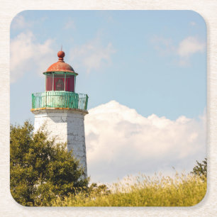 Vuurtoren van het Oude Punt Comfort Kartonnen Onderzetters