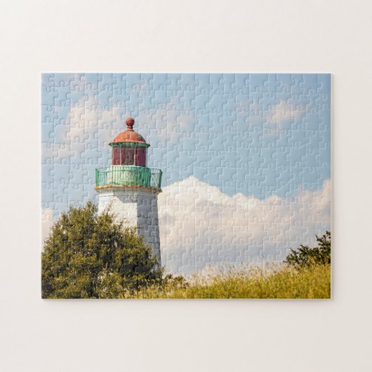 Vuurtoren van het Oude Punt Comfort Legpuzzel (Horizontaal)