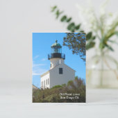 vuurtoren van het oude punt Loma Briefkaart (Staand voorkant)