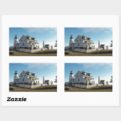 vuurtoren van het punt Pemaquid 11 Rechthoekige Sticker (Vel)