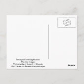 vuurtoren van het punt Pemaquid Briefkaart (Achterkant)