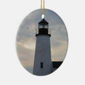 vuurtoren van het punt Pemaquid Keramisch Ornament (Rechts)