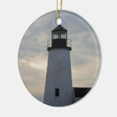 vuurtoren van het punt Pemaquid Keramisch Ornament (Links)