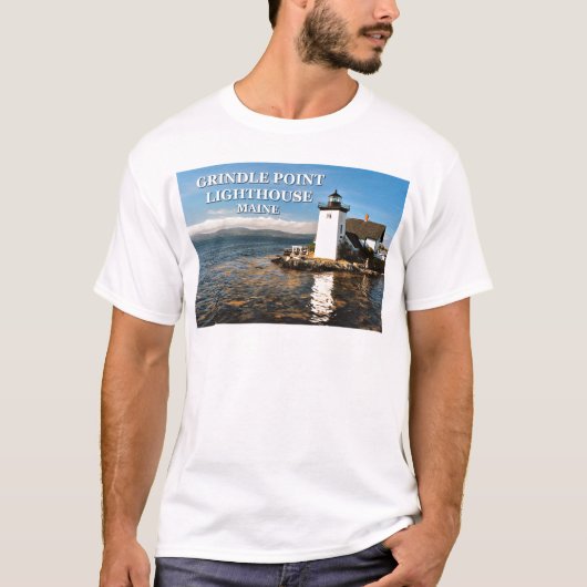 vuurtoren van het randpunt, Maine T-Shirt (Voorkant)