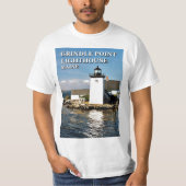 vuurtoren van het randpunt, Maine T-Shirt (Voorkant)
