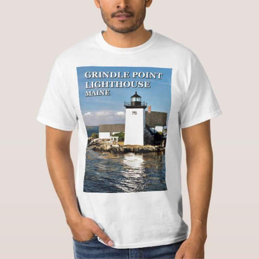 vuurtoren van het randpunt, Maine T-Shirt (Voorkant)