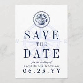 Vuurtoren van het strand | De uitnodigingsdatum op Save The Date