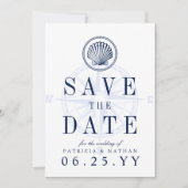 Vuurtoren van het strand | De uitnodigingsdatum op Save The Date (Voorkant)