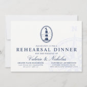 Vuurtoren van het strand | Nautisch thema repetiti Kaart (Voorkant)